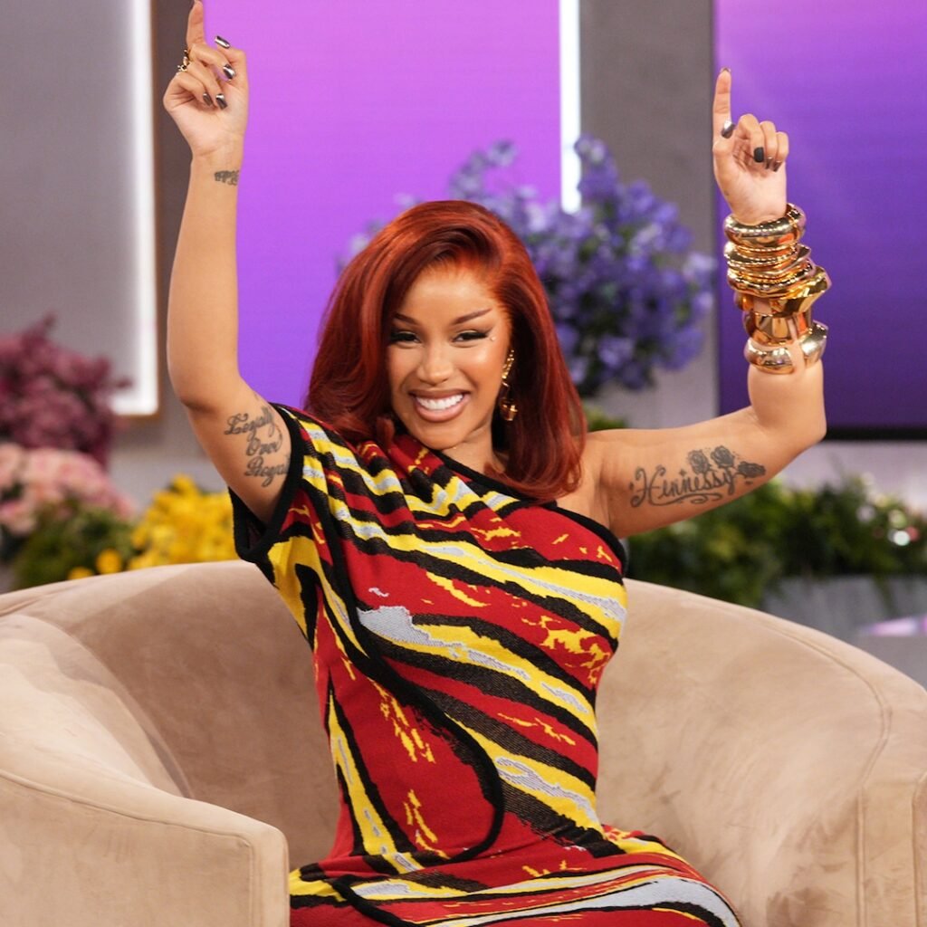 Cardi B’s Umbilical Cord Gold Pendant From Baby No. 4