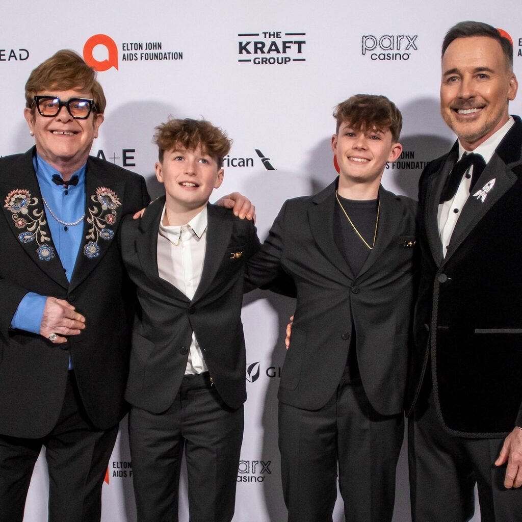 Elton John, David Furnish & Sons New Year’s Eve Outing